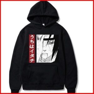 Polera Capucha Itachi Uchiha No Light de Naruto