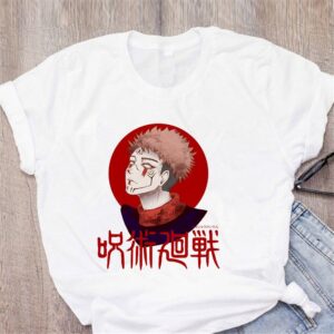 Polo Itadori Red Moon de Jujutsu Kaisen