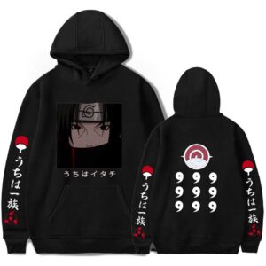 Polera Capucha Kakashi Itachi Uchiha 6 Caminos de Naruto