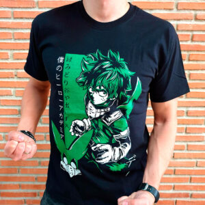 Polo Serius Deku Green de My Hero Academy