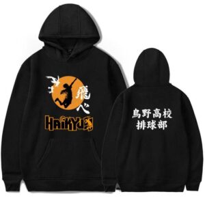 Polera Capucha Karasuno Hinata Fly Style 1 de Haikyuu!!