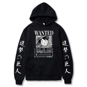 Polera BCapucha Luffy 'Wanted' de One Piece