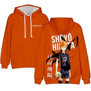 Polera Capucha Shoyo Hinata de Haikyuu!!