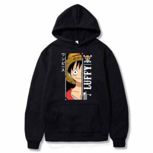 Polera Capucha Luffy Smile Calm de One Piece