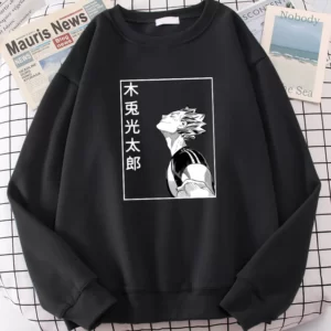 Polera Kotaro Bokuto Aura Blackwhite de Haikyuu!!