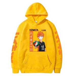 Polera Capucha Hinata Reta de Haikyuu!!