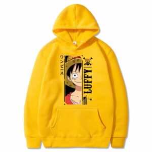 Polera Capucha Luffy Smile Calm de One Piece