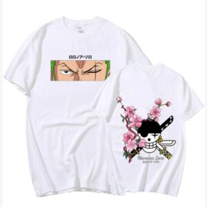 Polo Zoro and Flowers Logo de One Piece