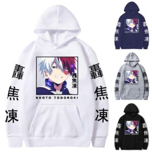 Polera Capucha Todoroki Sexy Smile de My Hero Academy