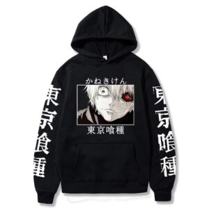 Polera Capucha Kaneki Ken Crazy Ghoul de Tokyo Ghoul