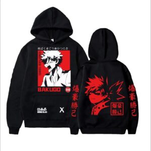 Polera Capucha Bakugo Funny Rage de My Hero Academy