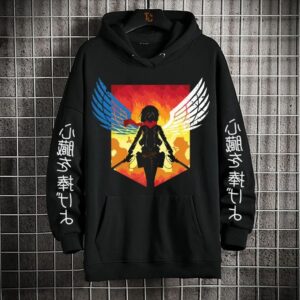 Polera Capucha Free Mikasa colours de Shingeki No Kyojin