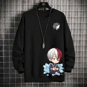 Polera BTodoroki Hielo y Fuego de My Hero Academy