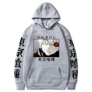 Polera Capucha Kaneki Ken Crazy Ghoul de Tokyo Ghoul