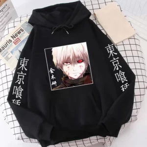 Polera Capucha Kaneki ragecalm de Tokyo Ghoul