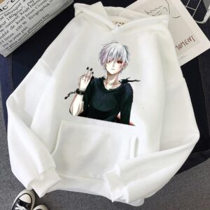 Polera Capucha Kaneki Ken S10 de Tokyo Ghoul