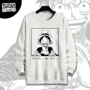 Polera Luffy White Smile de One Piece