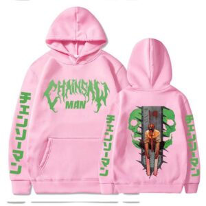 Polera Capucha Green Style de ChainSaw Man