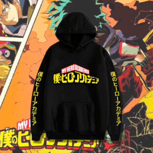 Polera Capucha Logo Intro de My Hero Academia