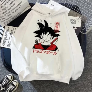 Polera Capucha Retro Goku1 de Dragon Ball