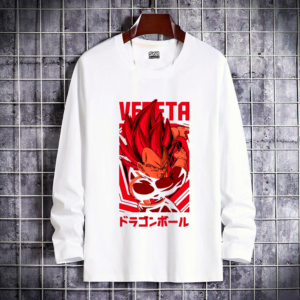 Polera Vegeta Rage Red de Dragon Ball