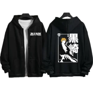 Polera ACapucha Cierre Calm Ichigo de Bleach