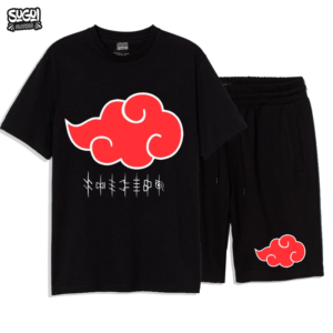 Polo + Short Nube Akatsuki de Naruto