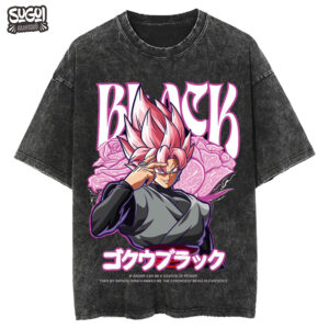 Polo Over Acid Black Goku de Dragon Ball