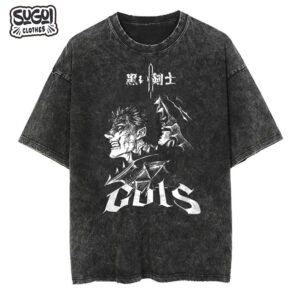 aPolo Oversize BBlack Guts de Berserk