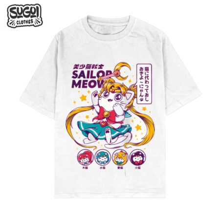 aPolo (Classic or Oversize) Sailor Meow