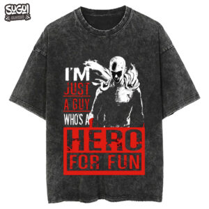 Polo Oversize Acid Hero for Fun de One Punch Man