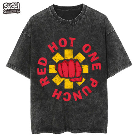 Polo Oversize Acid Red Hot One Punch Man