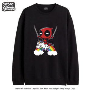 Polera Deadpool Chibi Unicorn