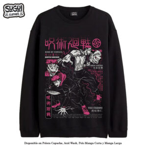 Polera Stats Yuji & Sukuna de Jujutsu Kaisen