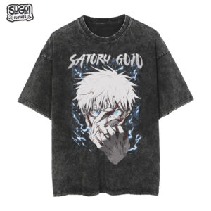 Polo Acid Oversize Crazy Gojo! de Jujutsu Kaisen