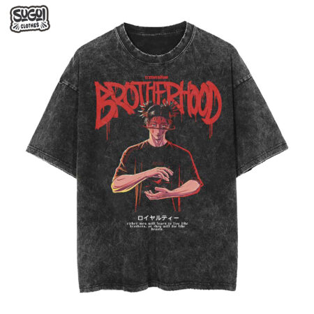 Polo Acid Oversize Choso Brotherhood de Jujutsu Kaisen