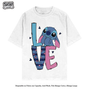 Polo (Classic or Oversize) Love de Lilo & Stich