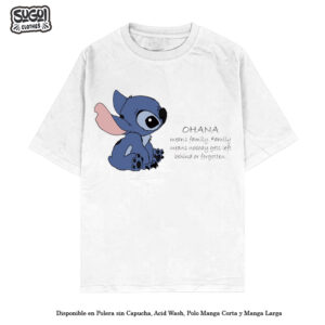 Polo (Classic or Oversize) Ohana Color de Lilo & Stich